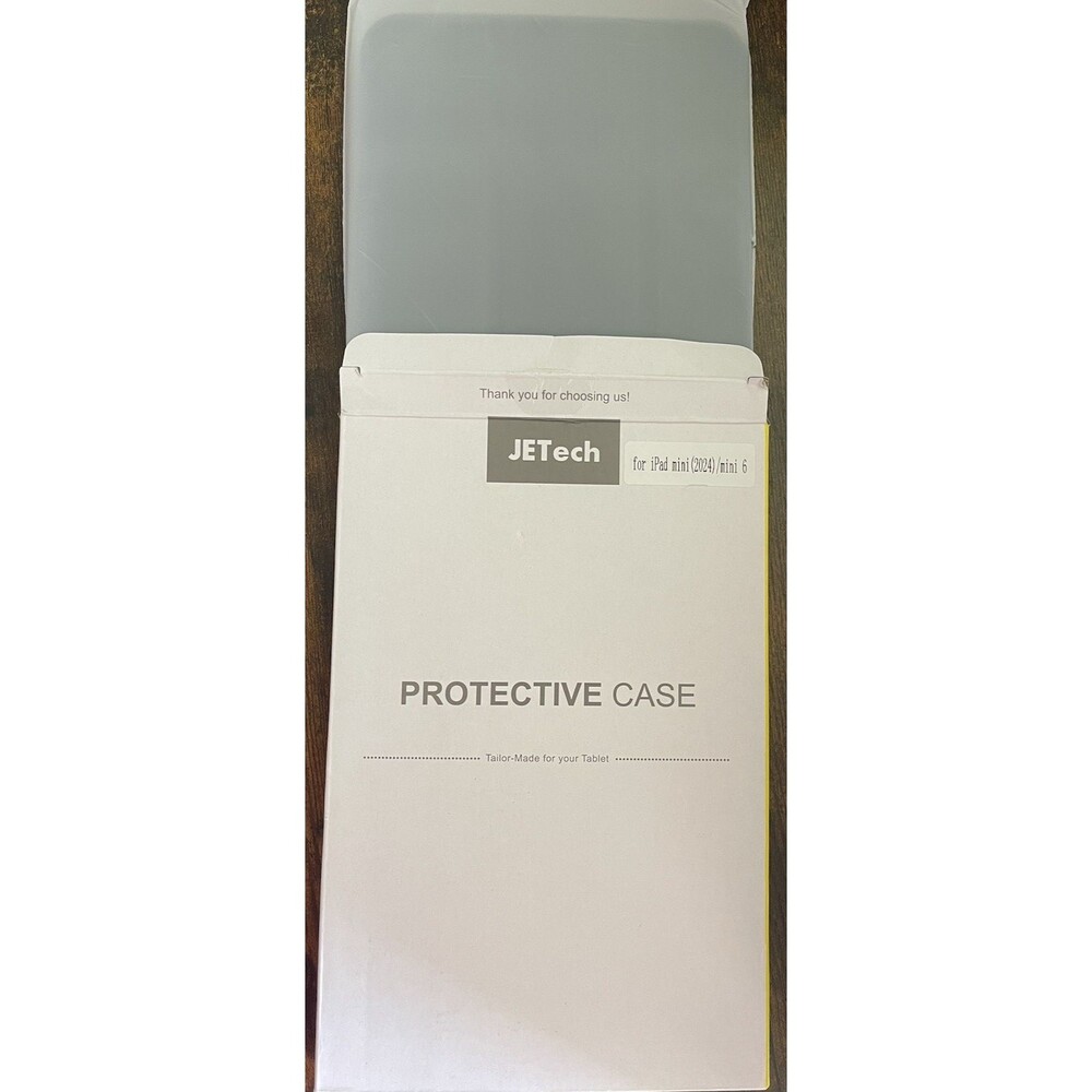 JETech Case for iPad Mini 7 (2024) & Mini 6 (2021) Black Slim Folio Smart Cover - Picture 3 of 6